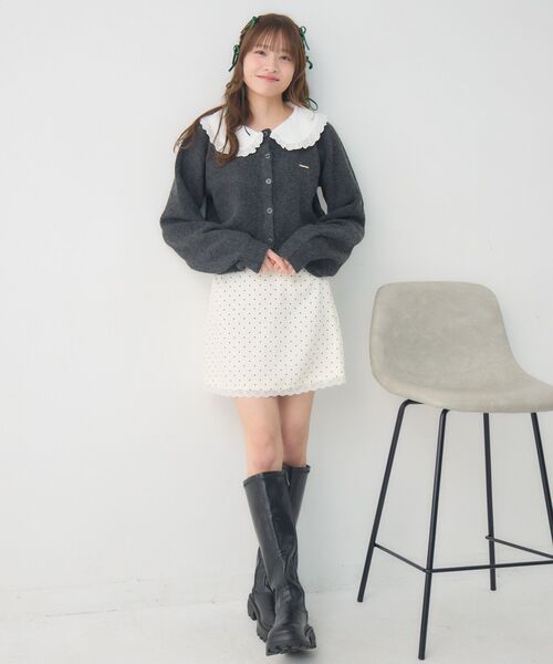 ems excite（エムズエキサイト）の「ドットミニSK（スカート・レディース・グレー系その他/ホワイト系その他・FREE）」の18枚目の写真