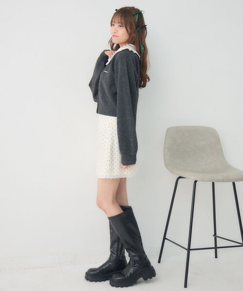 ems excite（エムズエキサイト）の「ドットミニSK（スカート・レディース・グレー系その他/ホワイト系その他・FREE）」の21枚目の写真