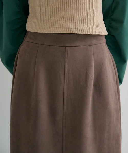 Paradise Picnic（パラダイスピクニック）の「cloche スエード見えスカート（スカート・レディース・ブラック/ブラウン・FREE）」の7枚目の写真