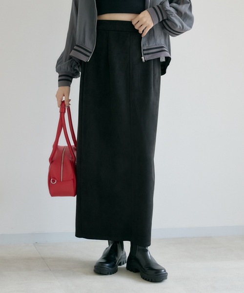 Paradise Picnic（パラダイスピクニック）の「cloche スエード見えスカート（スカート・レディース・ブラック/ブラウン・FREE）」の21枚目の写真