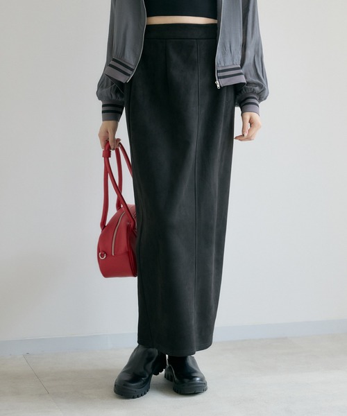 Paradise Picnic（パラダイスピクニック）の「cloche スエード見えスカート（スカート・レディース・ブラック/ブラウン・FREE）」の20枚目の写真