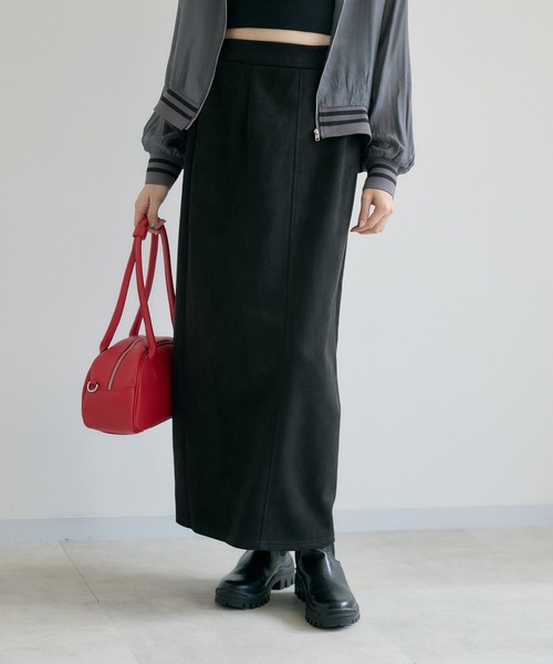 Paradise Picnic（パラダイスピクニック）の「cloche スエード見えスカート（スカート・レディース・ブラック/ブラウン・FREE）」の19枚目の写真
