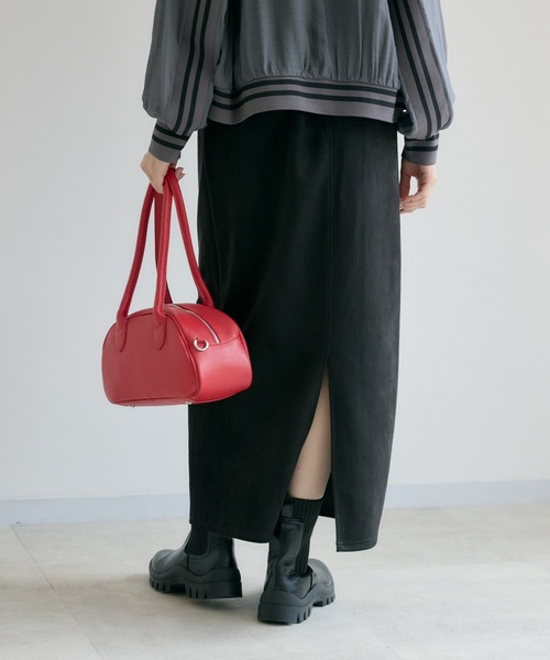 Paradise Picnic（パラダイスピクニック）の「cloche スエード見えスカート（スカート・レディース・ブラック/ブラウン・FREE）」の18枚目の写真