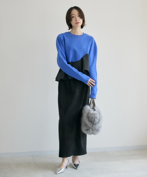 Paradise Picnic（パラダイスピクニック）の「cloche スエード見えスカート（スカート・レディース・ブラック/ブラウン・FREE）」の22枚目の写真