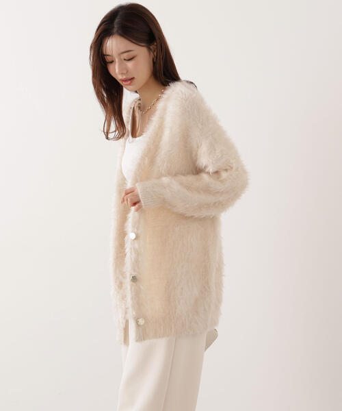 PROPORTION BODY DRESSING（プロポーションボディドレッシング）の「キャットＢＩＧカーディガン / 1215274902（カーディガン/ボレロ・レディース・ピンク/オフホワイト/ブラウン・SMALL/MEDIUM）」の19枚目の写真