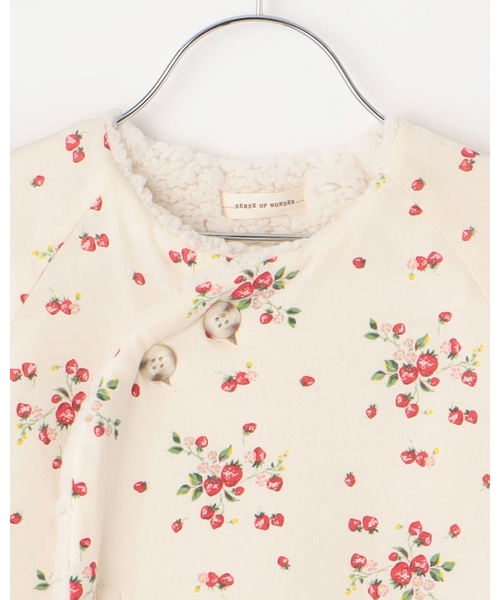 sense of wonder（センスオブワンダー）の「【オーガニック】アウターオール【日本製】（ロンパース・キッズ・レッド/ブルー・50-80cm）」の4枚目の写真