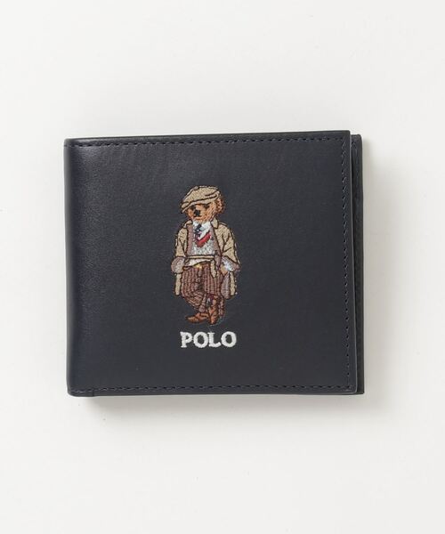 Polo ベア レザー ビルフォールド ウォレット Polo ベア レザー ビルフォールド コイン ウォレット（財布）｜POLO