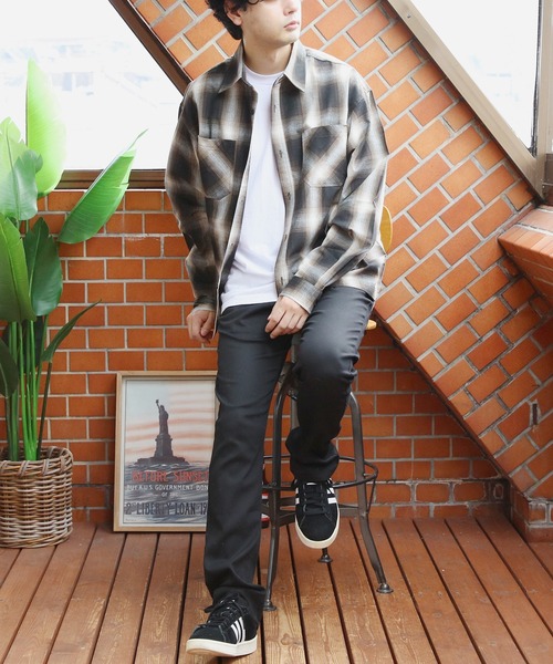 Beautiful Harmony（ビューティフルハーモニー）の「リサイクル糸オンブレチェックシャツ（シャツ/ブラウス・メンズ・ブラウン/ブルー/ブラック・MEDIUM/LARGE/X-LARGE）」の19枚目の写真