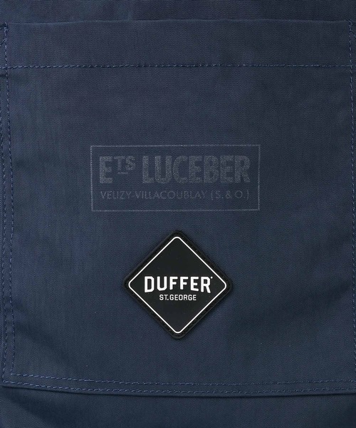 The DUFFER of ST.GEORGE（ザダファーオブセントジョージ）の「LUCEBER × BLACK LABEL 2WAY PARACHUTE BAG：ルースバー別注 2ウェイ パラシュートバッグ（トートバッグ・メンズ・ブラック/ネイビー・F）」の7枚目の写真