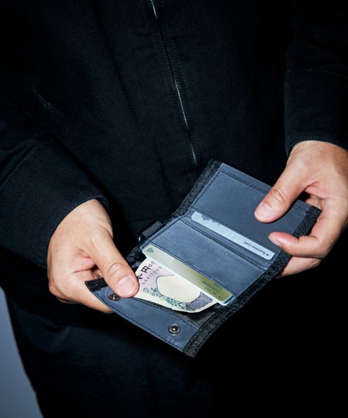 PACKING(パッキング)の「PACKING/パッキング BLACK REFLECTIVE WALLET(財布・メンズ・ブラック・F)」の6枚目の写真