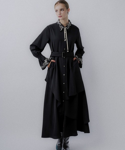 アシメフリルシシュウワンピース セール】アシメフリルシシュウワンピース(HARE)（ワンピース）｜HARE