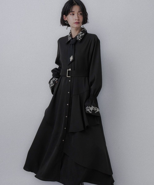 アシメフリルシシュウワンピース アシメフリルシシュウワンピース(HARE)（ワンピース）｜HARE