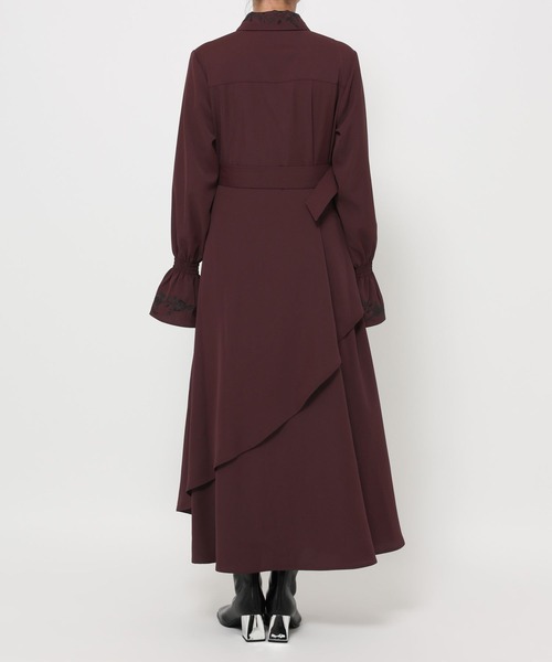 HARE（ハレ）の「アシメフリルシシュウワンピース(HARE)（ワンピース・レディース・ブラック/レッド・FREE）」の11枚目の写真