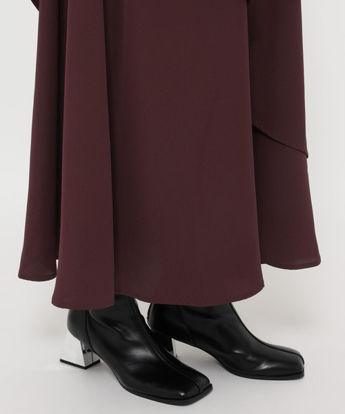 HARE（ハレ）の「アシメフリルシシュウワンピース(HARE)（ワンピース・レディース・ブラック/レッド・FREE）」の8枚目の写真