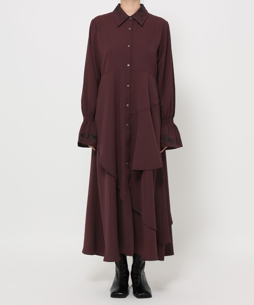 アシメフリルシシュウワンピース アシメフリルシシュウワンピース(HARE)（ワンピース）｜HARE