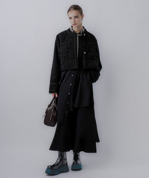 セール】アシメフリルシシュウワンピース(HARE)（ワンピース）｜HARE