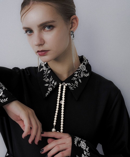 アシメフリルシシュウワンピース(HARE)（ワンピース）｜HARE