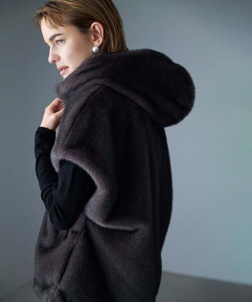 ミンクライクファー フーディジレ コート（その他アウター）｜ICB