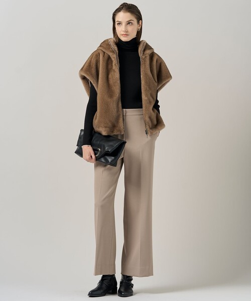 ミンクライクファー フーディジレ コート（その他アウター）｜ICB