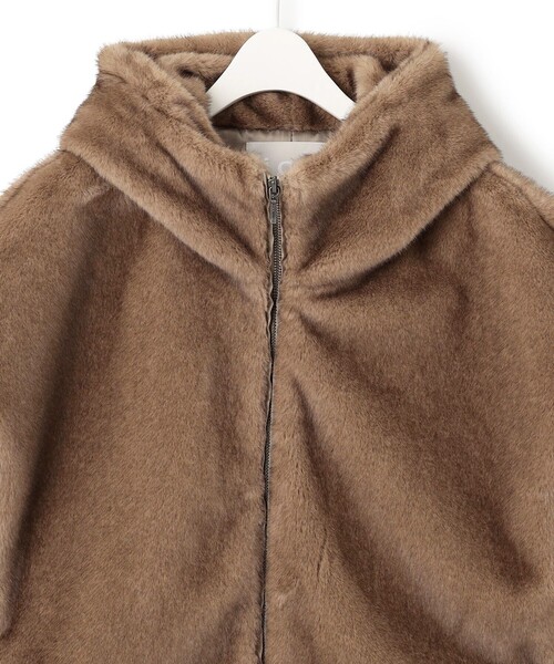 ミンクライクファー フーディジレ コート（その他アウター）｜ICB