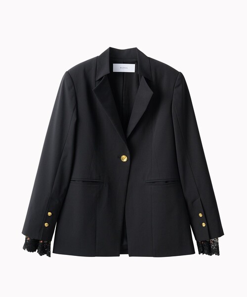 セール】【MURRAL/ミューラル】Slit sleeve lace jacket/スリット