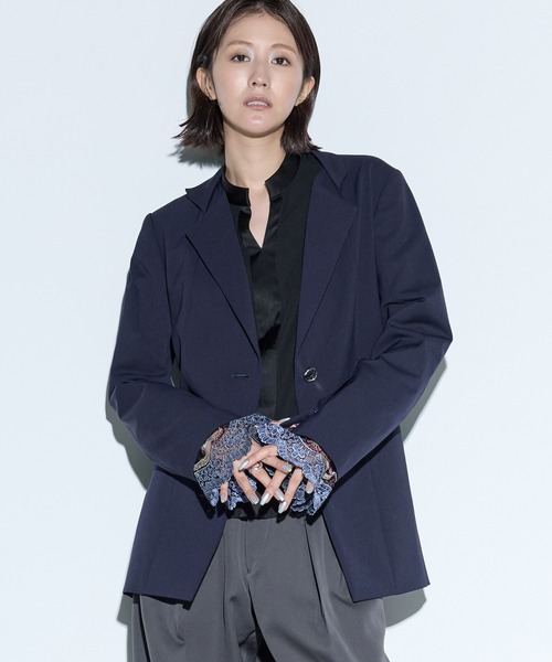 murral テーラードジャケット Morpho embroidery jacket (Ivory)