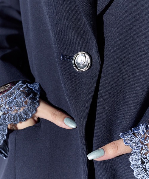 murral テーラードジャケット MURRAL/ミューラル】Slit sleeve lace jacket/スリットスリーブ