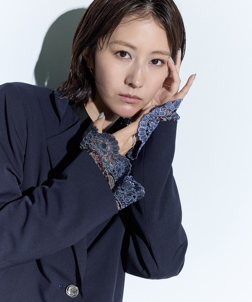 MURRAL/ミューラル】Slit sleeve lace jacket/スリットスリーブ