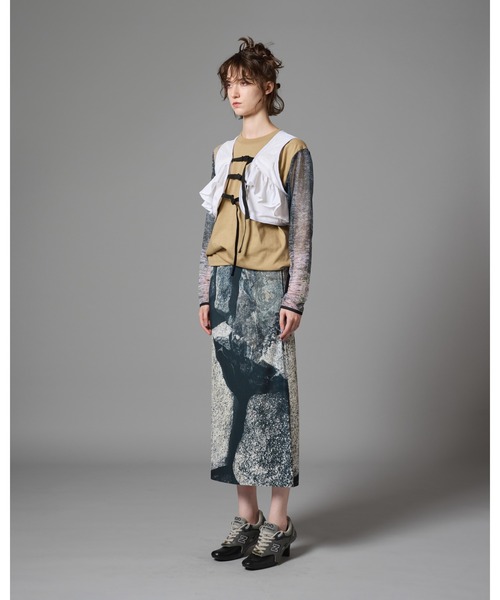 NON TOKYO/ノントーキョー/プリントリブスカート（スカート