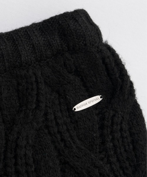MAISON SPECIAL（メゾンスペシャル）の「Cable Knit Shorts / ケーブルニットハーフパンツ（その他パンツ・レディース・ブラック/グレー/オフホワイト・FREE）」の15枚目の写真