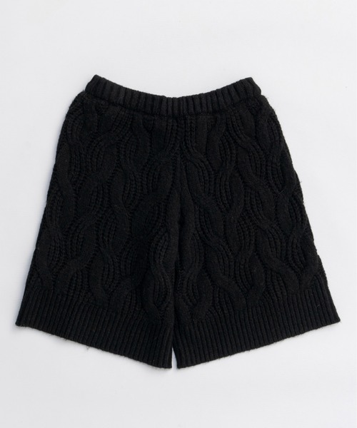 MAISON SPECIAL（メゾンスペシャル）の「Cable Knit Shorts / ケーブルニットハーフパンツ（その他パンツ・レディース・ブラック/グレー/オフホワイト・FREE）」の13枚目の写真