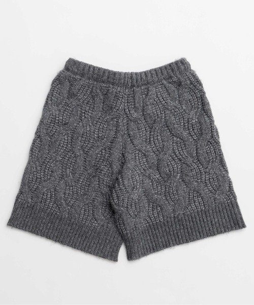 MAISON SPECIAL（メゾンスペシャル）の「Cable Knit Shorts / ケーブルニットハーフパンツ（その他パンツ・レディース・ブラック/グレー/オフホワイト・FREE）」の19枚目の写真