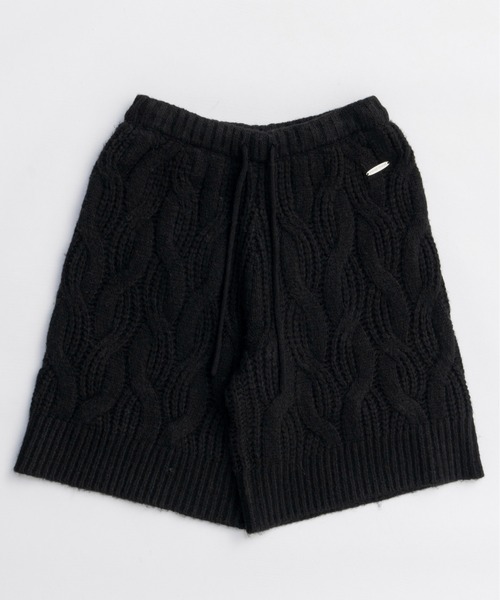 MAISON SPECIAL（メゾンスペシャル）の「Cable Knit Shorts / ケーブルニットハーフパンツ（その他パンツ・レディース・ブラック/グレー/オフホワイト・FREE）」の12枚目の写真