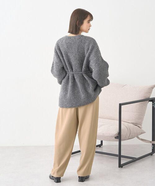 earth music&ecology（アースミュージックアンドエコロジー）の「タックコクーンパンツ（その他パンツ・レディース・ベージュ/ブラック/チャコールグレー・S/M）」の10枚目の写真