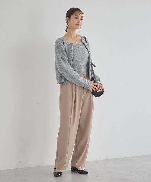 earth music&ecology（アースミュージックアンドエコロジー）の「タックコクーンパンツ（その他パンツ・レディース・ベージュ/ブラック/チャコールグレー・S/M）」の18枚目の写真