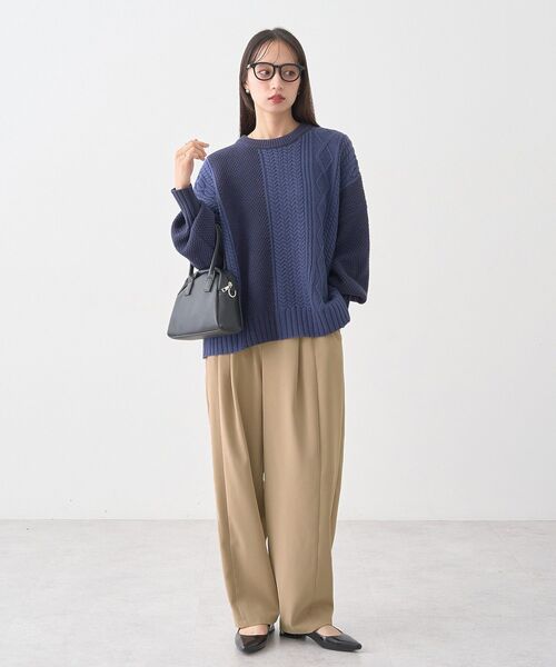 earth music&ecology（アースミュージックアンドエコロジー）の「タックコクーンパンツ（その他パンツ・レディース・ベージュ/ブラック/チャコールグレー・S/M）」の20枚目の写真