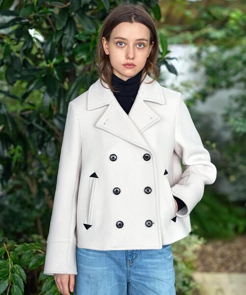 DRESSTERIOR（ドレステリア）の「【CLASSY.12月号/otonaMUSE11月号掲載】Super140'sショートPジャケット（ピーコート・レディース・ネイビー/ダークグレー/オフホワイト・36/34/38）」の4枚目の写真