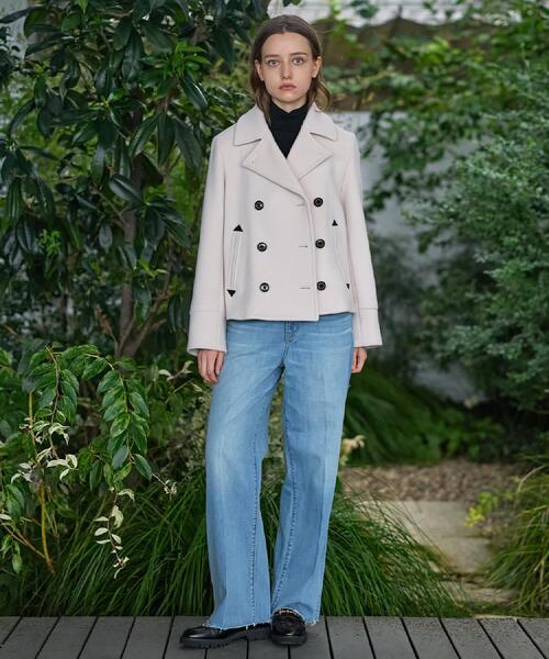 DRESSTERIOR（ドレステリア）の「【CLASSY.12月号/otonaMUSE11月号掲載】Super140'sショートPジャケット（ピーコート・レディース・ネイビー/ダークグレー/オフホワイト・36/34/38）」の8枚目の写真