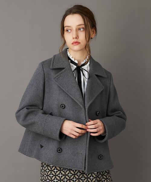 DRESSTERIOR（ドレステリア）の「【CLASSY.12月号/otonaMUSE11月号掲載】Super140'sショートPジャケット（ピーコート・レディース・ネイビー/ダークグレー/オフホワイト・36/34/38）」の11枚目の写真