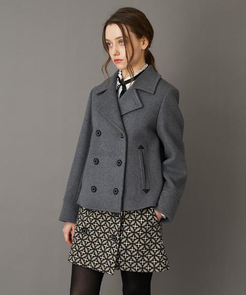 DRESSTERIOR（ドレステリア）の「【CLASSY.12月号/otonaMUSE11月号掲載】Super140'sショートPジャケット（ピーコート・レディース・ネイビー/ダークグレー/オフホワイト・36/34/38）」の14枚目の写真