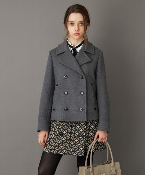 DRESSTERIOR（ドレステリア）の「【CLASSY.12月号/otonaMUSE11月号掲載】Super140'sショートPジャケット（ピーコート・レディース・ネイビー/ダークグレー/オフホワイト・36/34/38）」の16枚目の写真