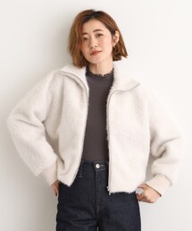 grove | ふんわりと包み込む、リュクスなフェイクファーブルゾン(ブルゾン)