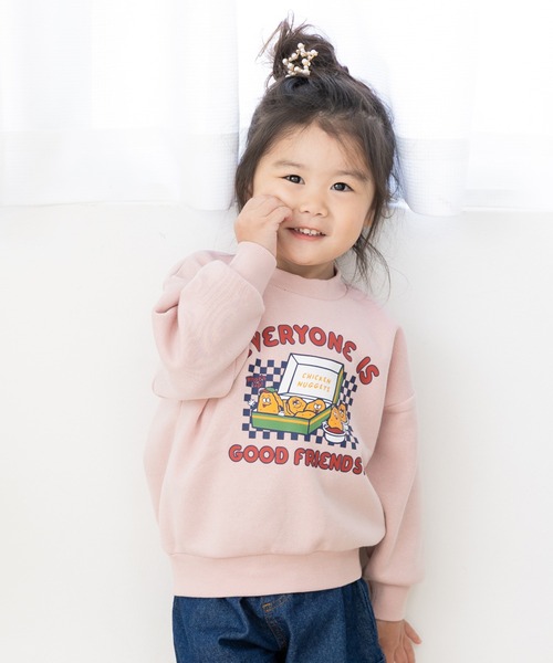 chil2(チルツー)の「裏起毛 プリントトレーナー(スウェット・キッズ・I/B/G/A/H/J/C/D/E/F・120cm/130cm/140cm/80cm/90cm/100cm/110cm)」の3枚目の写真