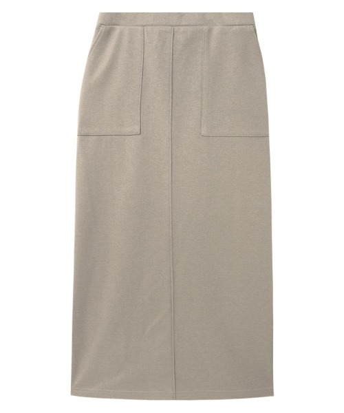 Pierrot(ピエロ)の「カット起毛ポケットIラインスカート(スカート・レディース・ベージュ系その他/ブラック/アイボリー/チャコール・M/PL/PM/L)」の6枚目の写真