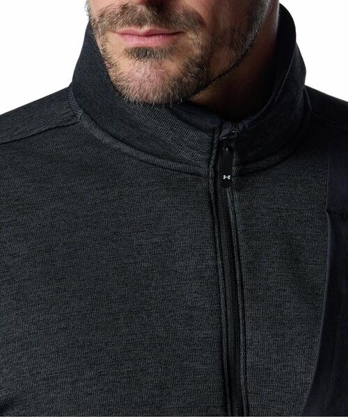UNDER ARMOUR(アンダーアーマー)の「UAドライブ セーターフリース 1/2ジップ ジャケット(ゴルフ/メンズ)(その他アウター・メンズ・ブラック・XL/L/M/2XL/S)」の4枚目の写真