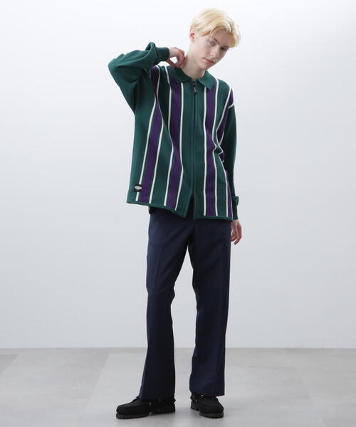 MANASTASH（マナスタッシュ）の「MANASTASH/マナスタッシュ　MCA STRIPE ZIP KNIT/ストライプジップニット（ニット/セーター・メンズ・モスグリーン/ネイビー/ブラック・L/M/S/XL）」の15枚目の写真