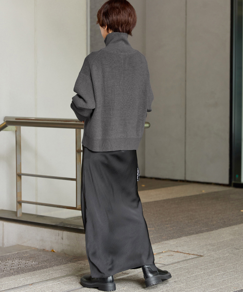 JOURNAL STANDARD relume(ジャーナルスタンダード レリューム)の「《WEB限定追加2》ダブルジップニットカーディガン(カーディガン/ボレロ・レディース・チャコールグレー/ネイビー・FREE)」の5枚目の写真