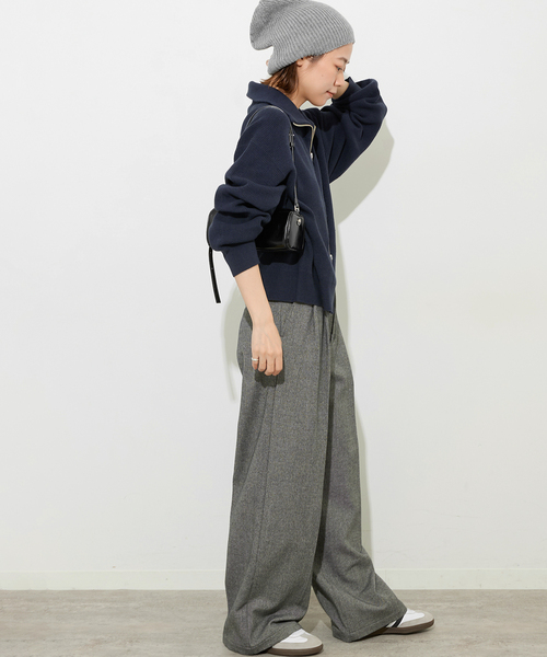 JOURNAL STANDARD relume(ジャーナルスタンダード レリューム)の「《WEB限定追加2》ダブルジップニットカーディガン(カーディガン/ボレロ・レディース・チャコールグレー/ネイビー・FREE)」の12枚目の写真