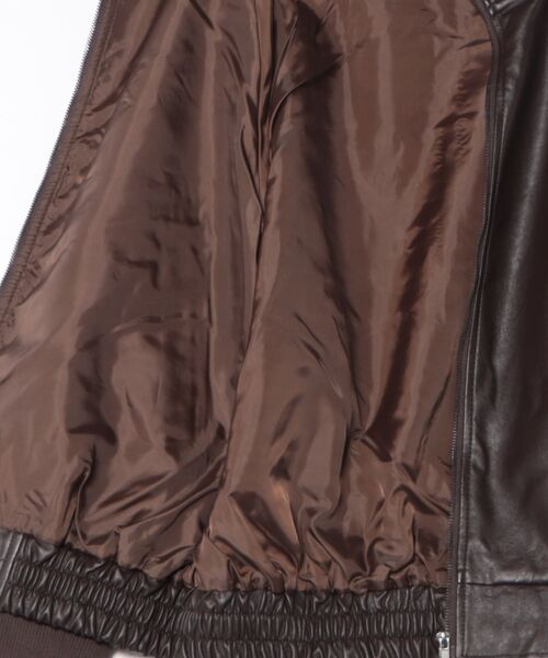 gossara（ゴサラ）の「スタンドカラー合皮ブルゾン（ブルゾン・レディース・ブラウン/ブラック・FREE）」の12枚目の写真