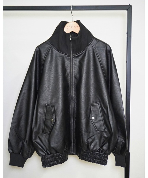 gossara（ゴサラ）の「スタンドカラー合皮ブルゾン（ブルゾン・レディース・ブラウン/ブラック・FREE）」の17枚目の写真